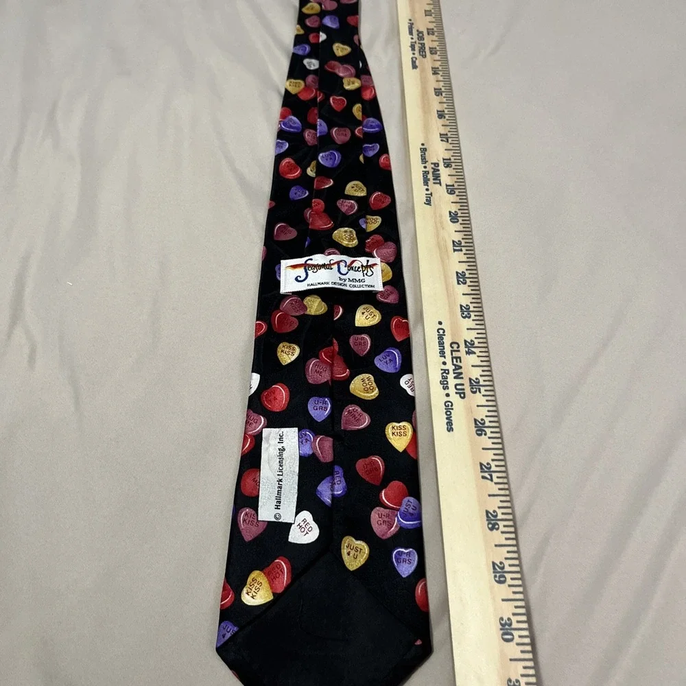 VTG Seasonal Concepts Hallmark, Msg Hearts, Valentine's Sweetheart Candy Tie